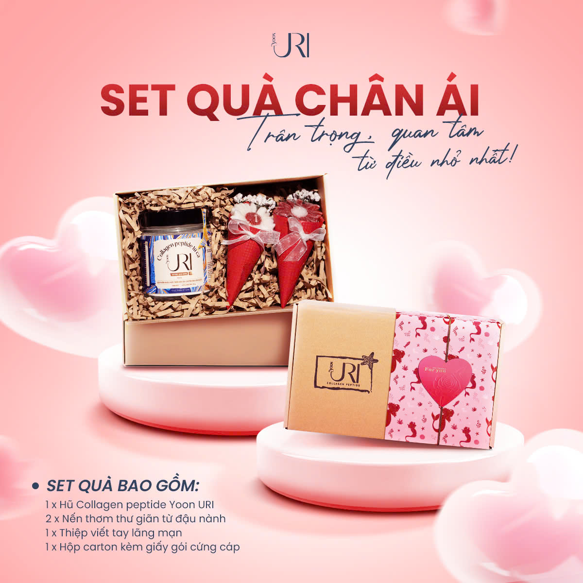 Set quà chân ái Yoon Uri Collagen